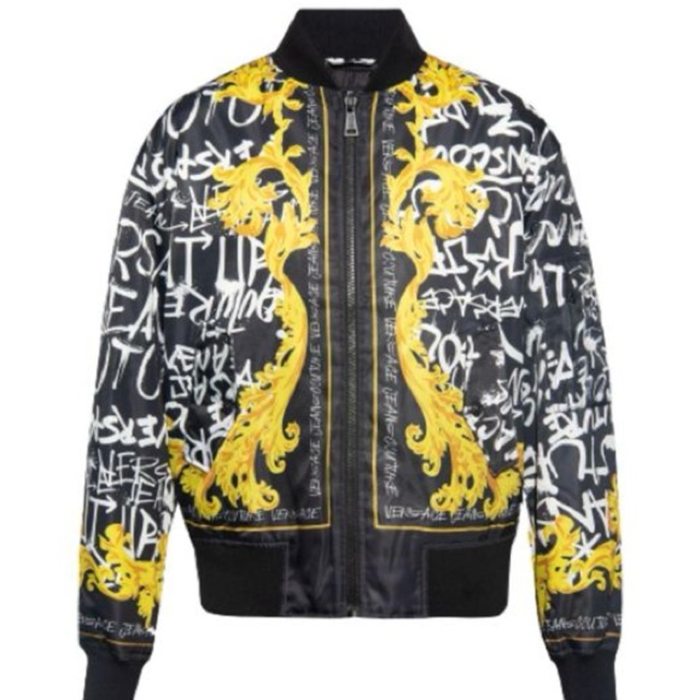 VERSACE GRAFFITI BOMBER JACKET XL - XXL